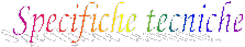 Specifiche tecniche